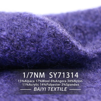 Warm Blend Alpaca Wool Yarn Moistureproof 1/7NM Multipurpose