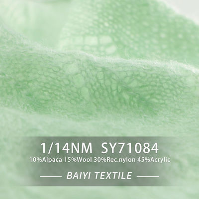 Durable Scarves 1/14NM Soft Alpaca Yarn , Anti Pilling Alpaca Knitting Yarn