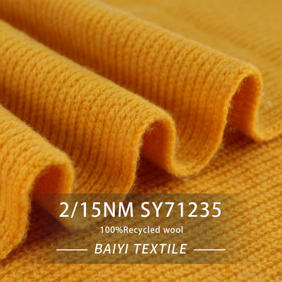 Breathable 2/15NM Recycled Wool Yarn Acidproof Anti Bacteria