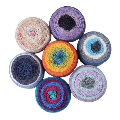 Chunky Acrylic Wool Blend Yarn Anti Static Washable For Scarves