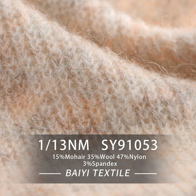 Blended Shawls Chunky Mohair Yarn , 1/13NM Anti Pilling Mohair And Wool Yarn