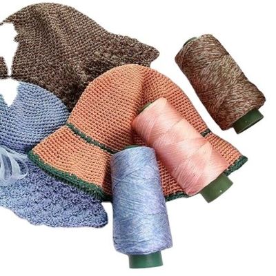 Multi Scene Crochet Tape Yarn Cotton Linen Thread Practical For Summer Hat