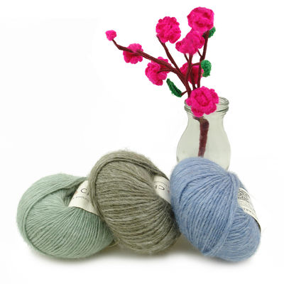 Polyester Wool And Acrylic Blend Yarn Bamboo Fiber For Sweater Hat Scarf
