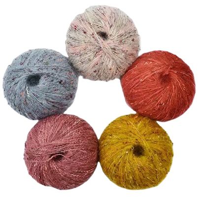 Recyclable Chunky Cotton Acrylic Blend Yarn Multipurpose Practical